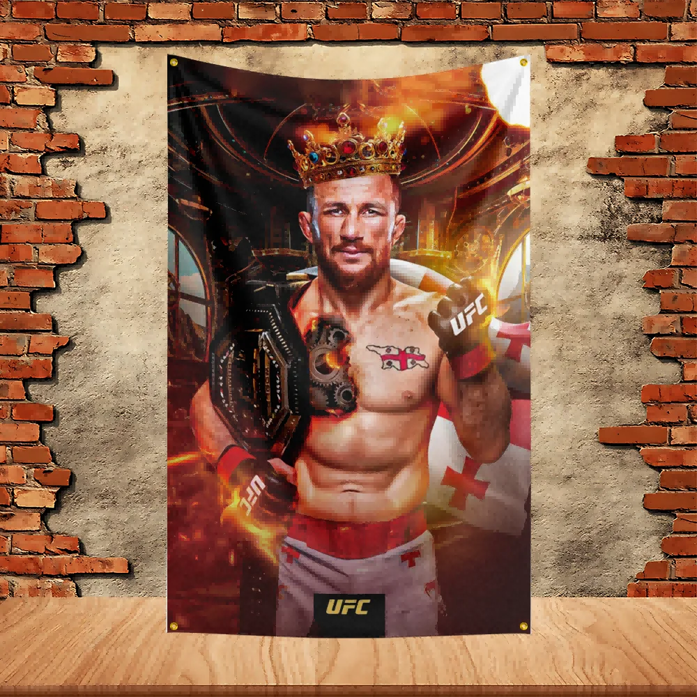 Merab Dvalishvili Boxing Party Flag Polyester Printed Flag Banner Tapestry for Garden Garage Decoration Concert Flag