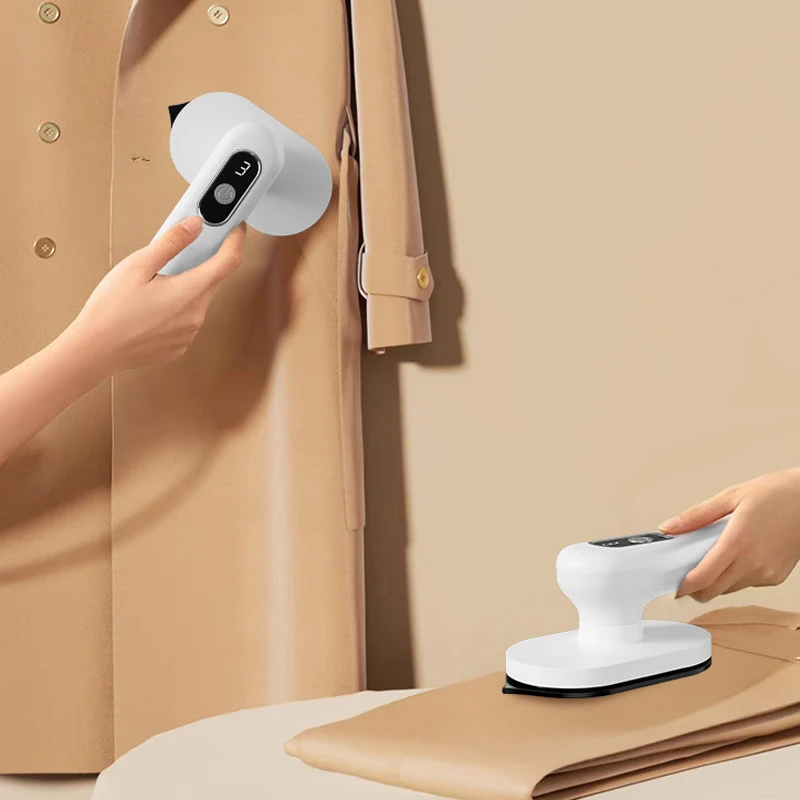 Cordless Clothes Dry Iron Rapid Heating Folding Small Portable Handheld Iron Wrinkle Remover 1200mAh for Home Travel