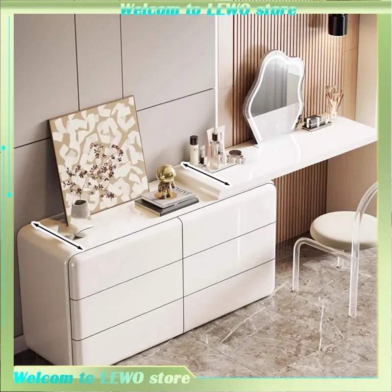 

Luxury Makeup Dressing Table Girls Storage Organizer White Dressing Table Led Light Mueble Tocador Para Maquillaje Furniture