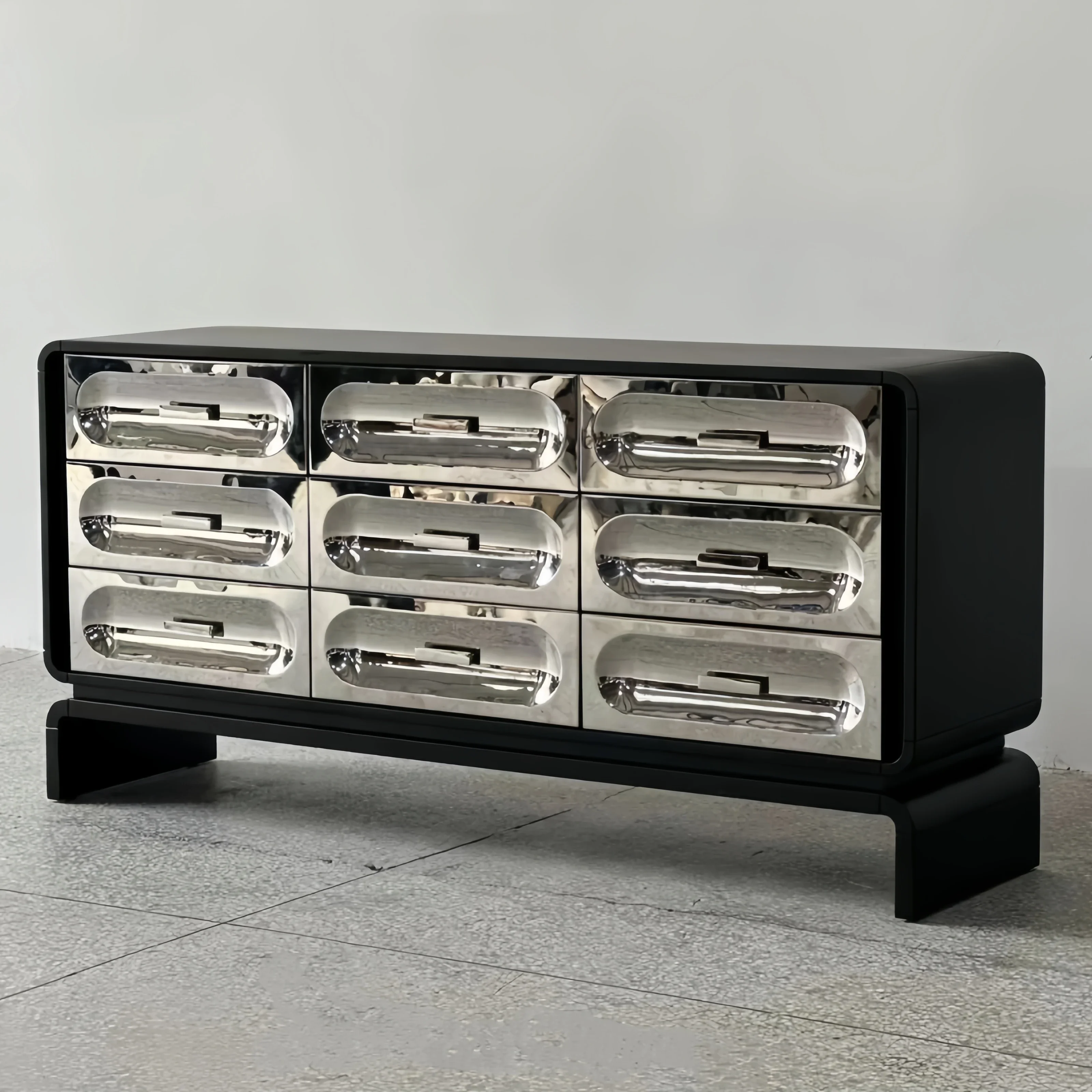 

Medieval solid wood bucket cabinet designer living room home light luxury retro wabi sandy wind storage cabinet locker