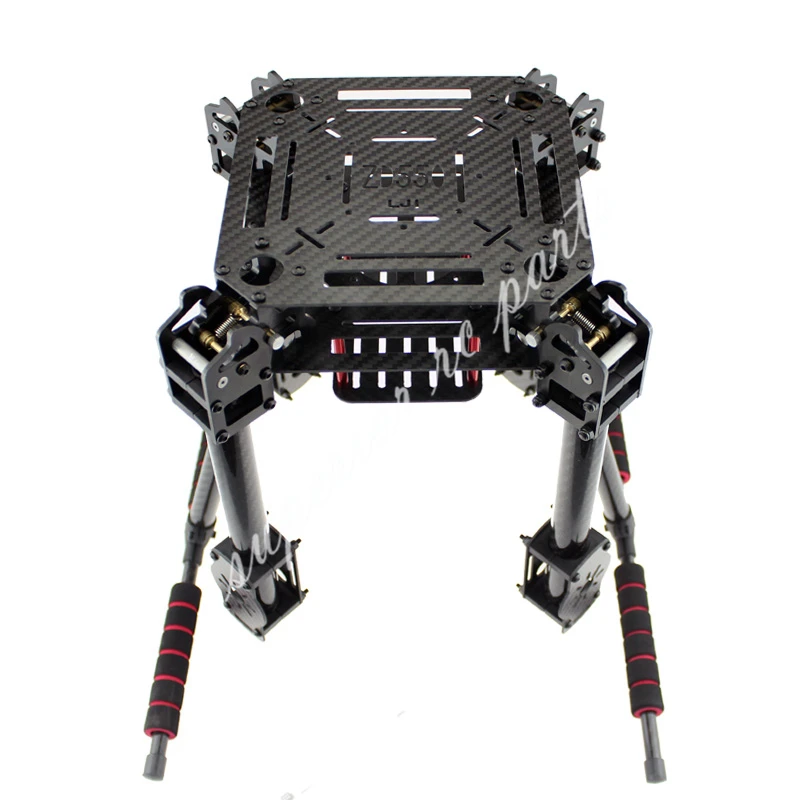 ZD550 550mm ZD680 680mm Pure Carbon Fiber Folding FPV Quadcopter Frame Kit with High Landing Gear Skid