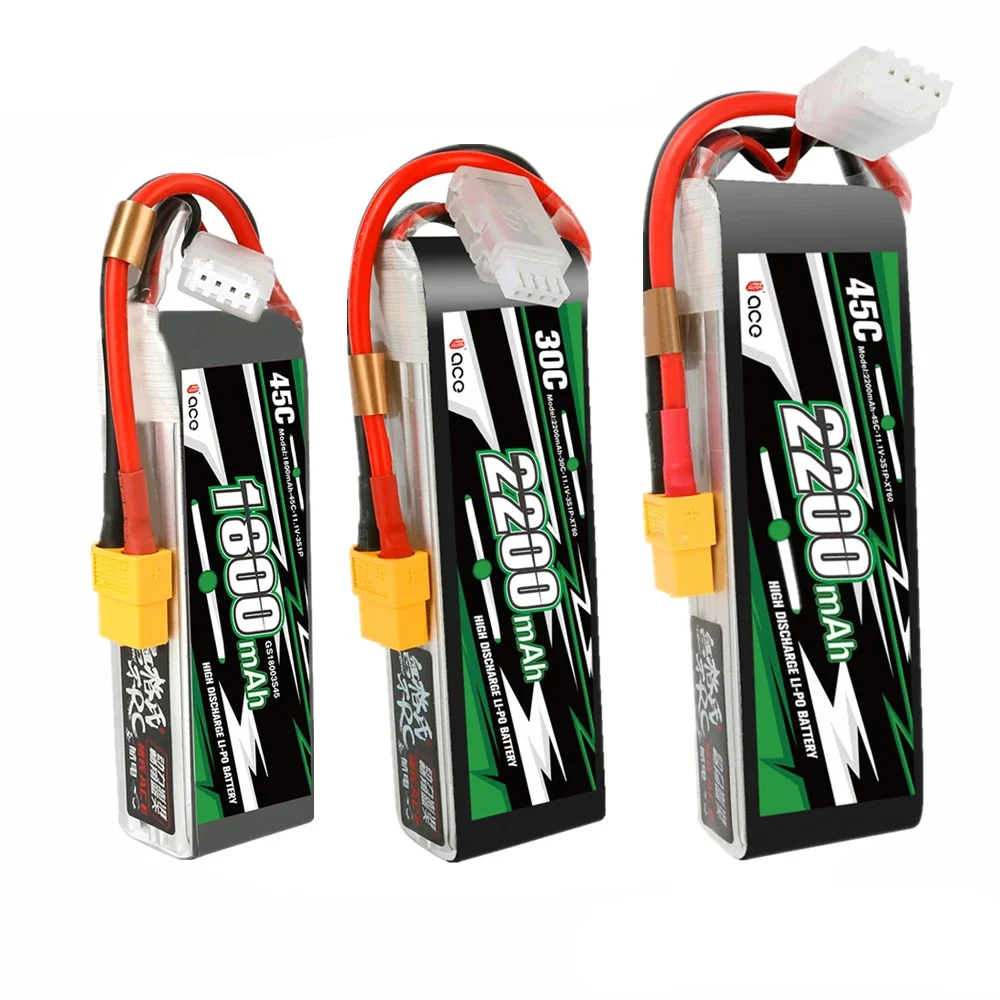 Gens ace-Batterie Lipo avec prise T/count60 pour importateur FPV RC, RFLY, 2000mAh, 2S, 3S, 7.4V, 11.1V, 20C, 30C, 45C