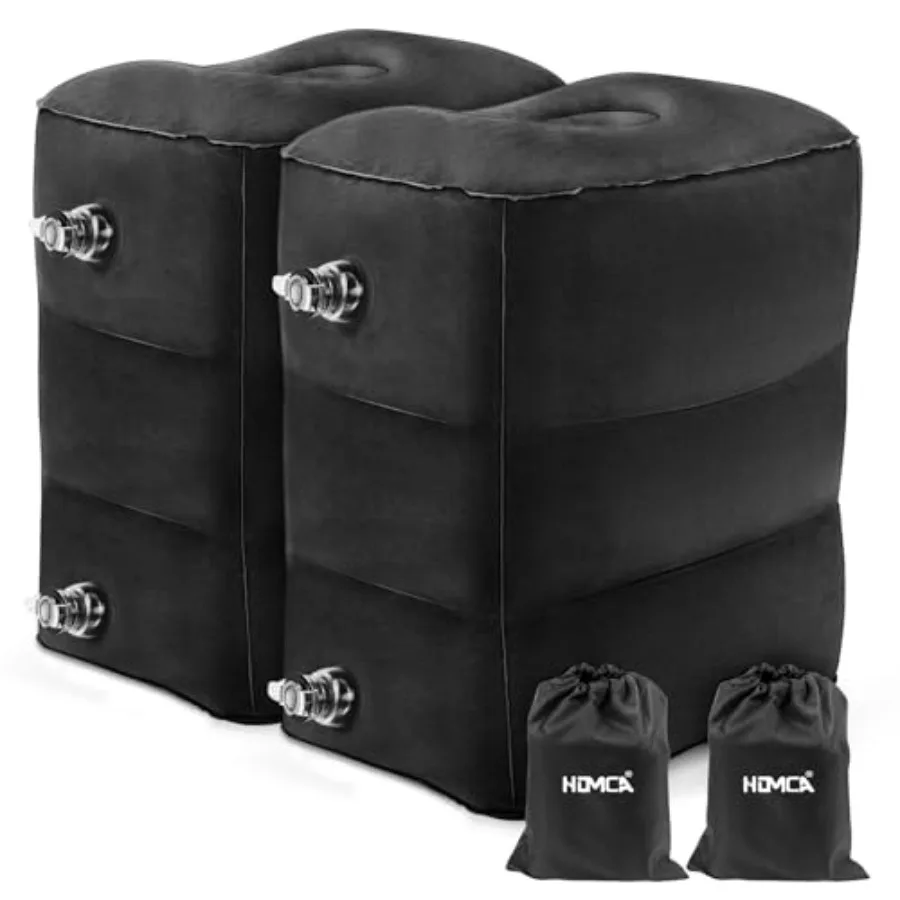

Inflatable Travel Feet Rest Pillow 2-Pack Adjustable Height Leg Pillow Fast Inflating Airplane Bed for Toddlers Footrest Pillow