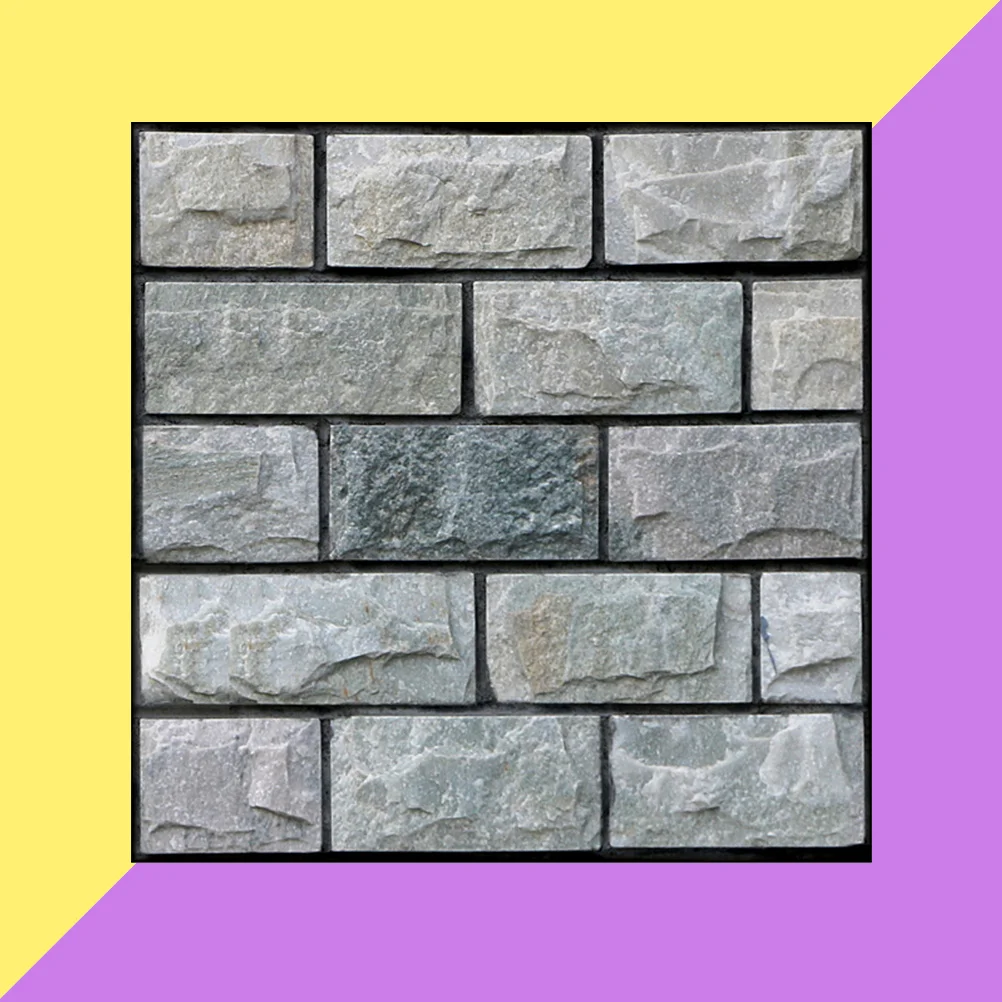 

5Pcs Self-Adhesive Brick Wall Tile Waterproof 3D Peel Stick for Kitchen Living Room Bedroom Wall Sticker Decor