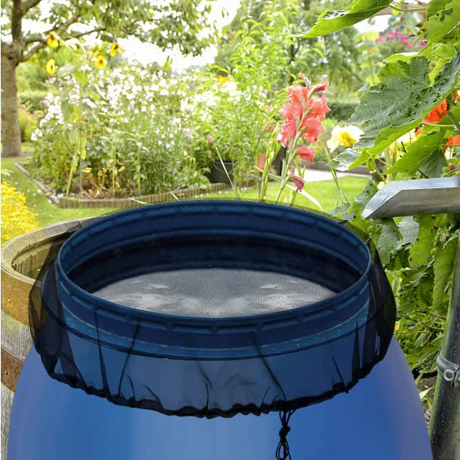 Drawstring Design Netting Screen Mesh Cover Tear-resistant Convenient Mesh Cover for Keeping Mosquito and Debris out