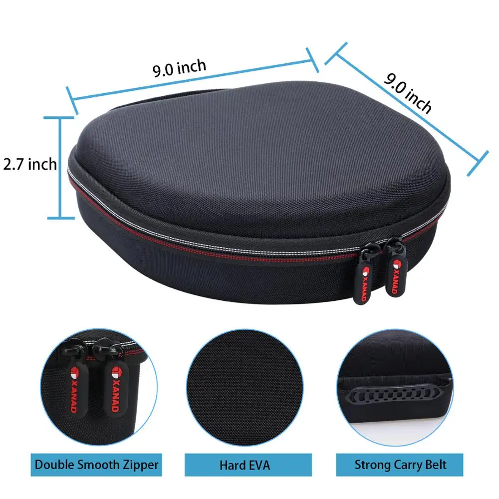 Жесткий чехол XANAD EVA для Sony XB950B1 Экстра бас Беспроводные наушники с управлением через приложение