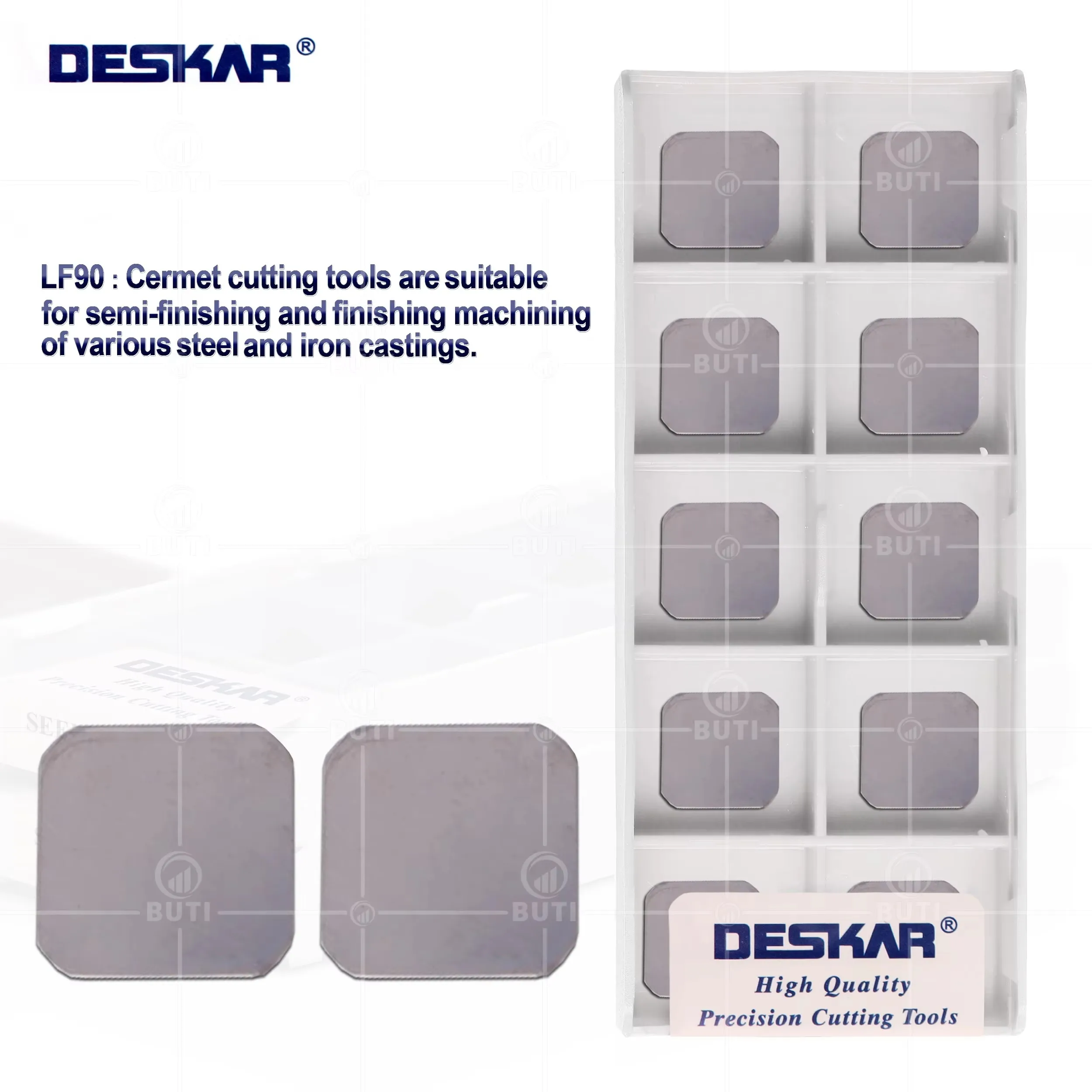 

DESKAR 100% Original SEEN1203AFTN LF90 CNC Lathe Double End Milling Cutters External Turning Tools Inserts For Processing Cermet