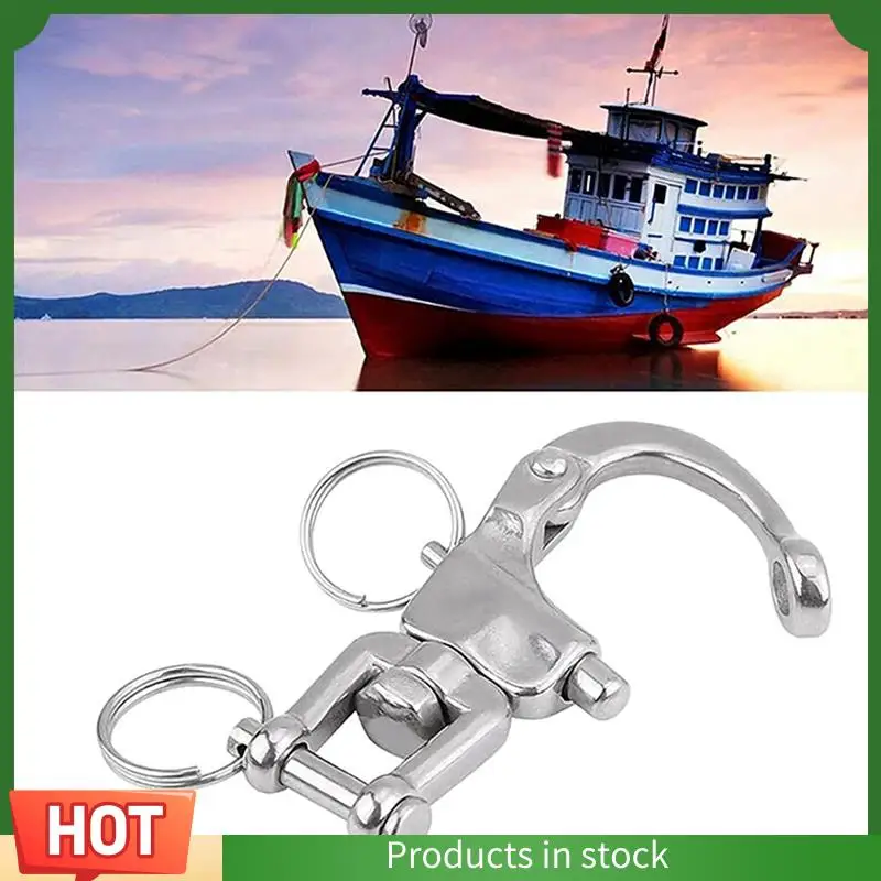 

AU63-316 Поворотная вилка из нержавеющей стали с фиксированной пружиной, универсальная поворотная демонтажная пряжка для морских быстрых соединений Durab