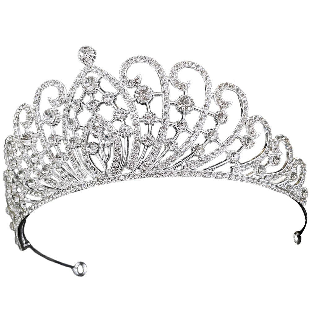 

Rhinestone Tiaras Bridal Hair Accessories Headpieces Women Girls Wedding Bride Hair Accessories Pink Princess Elegant