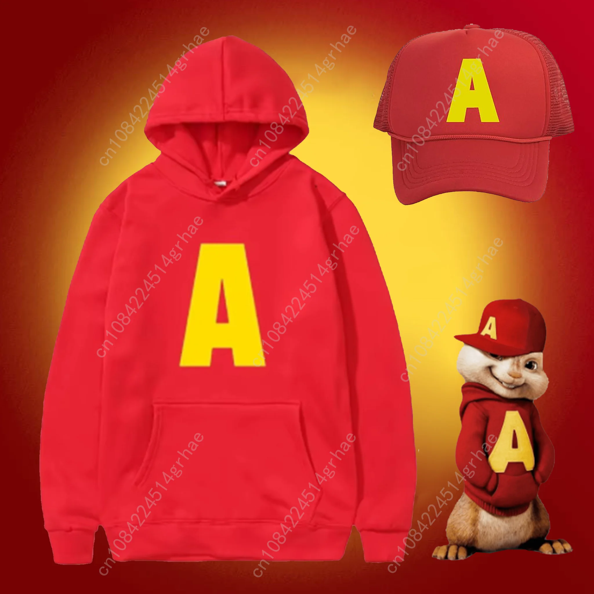 Alvin and The Chipmunks: The Squeakquel Pullover Woman Man Fashion Drop Shoulder Hoodie Casual Couple Custom Sweatshirt
