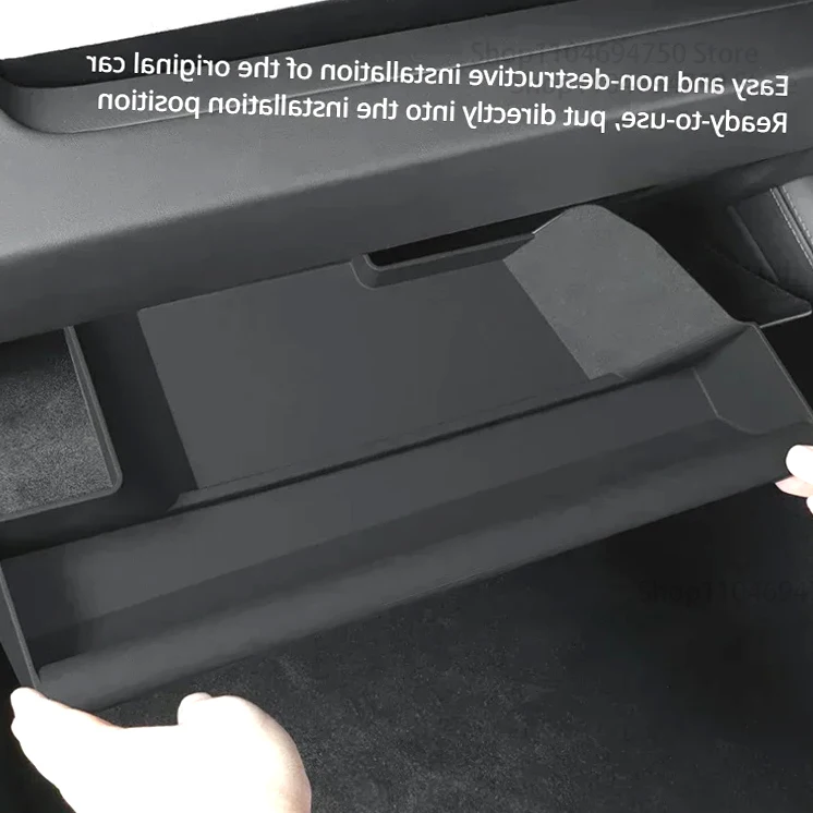 

New！ For Tesla Model 3 Highland 2024 2025 Central Control Glove Box Storage Box Car Storage Tray Stowing Organizer Auto Accessor