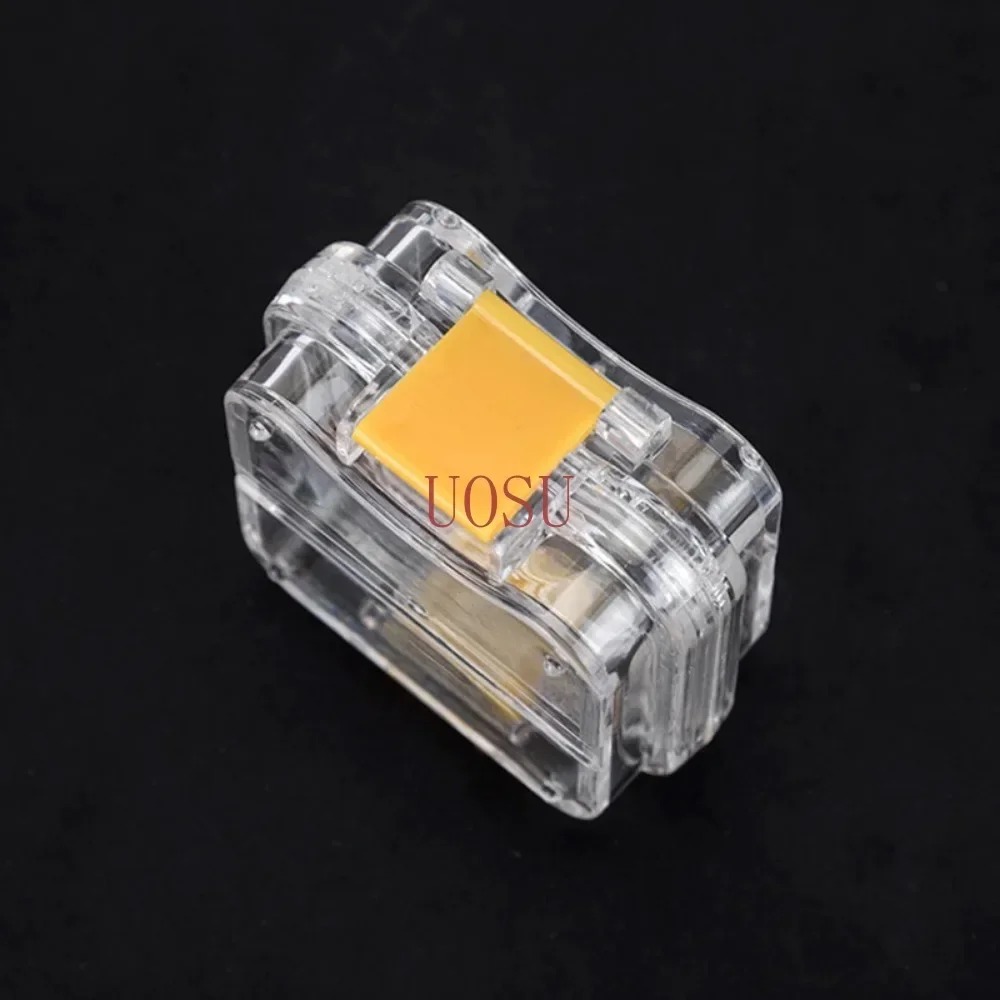 50/10Pcs Small Dental Crown Box Denture Tooth Box With Transparent Film Denture Storage Box Molar Brace  Teeth Tool Material