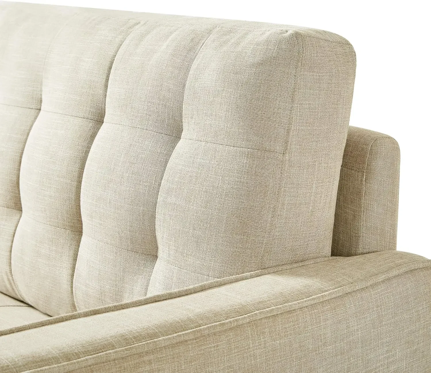 Benton Sofa Couch/Gitter getuftete Kissen/einfache, werkzeug lose Montage, beige