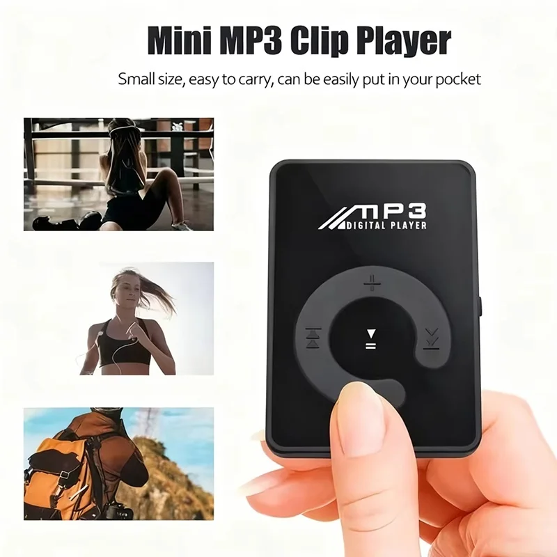 Portable Mini Clip MP3 Player Music Media Support SD Card Fashion HiFi MP3 Player Walkman For Multifunction Sports Music Player