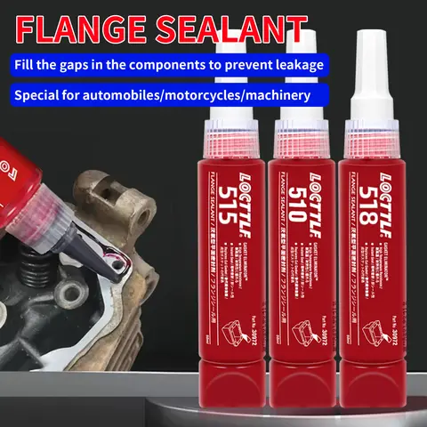 LOCTTLF 50ML 510 515 518 Metal Flange Gasket Sealant Anaerobic Adhesive Replacement Gasket Resistant High Temperature Lock Glue