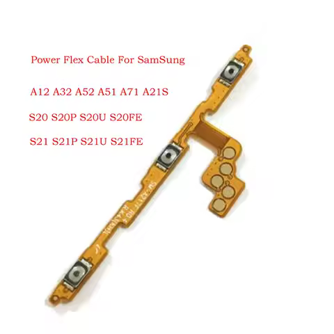 10PCS Power ON OFF Switch Button Flex Cable For Samsung Galaxy A21S A32 A51 A71 A52 S20 S21 Plus Ultra S20FE S21FE