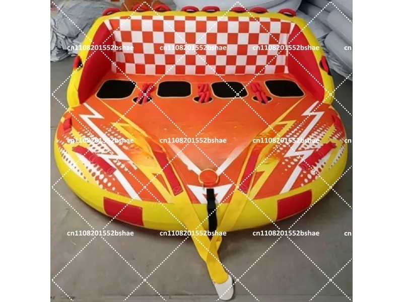Inflatable Towable Tube for Boating, Water Sport Towable Boat Tube for Lake Fun