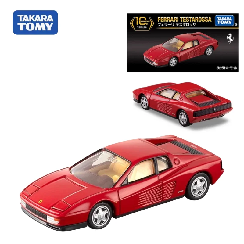 

TOMICA 10th Anniversary Testarosa die-cast simulation alloy car model, boys' festival gift toy, adult decorative item.