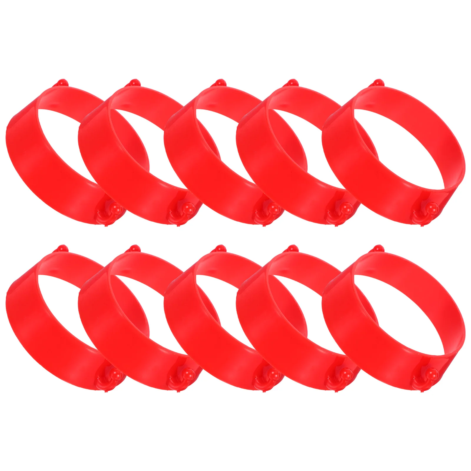

Road Cone Connection Ring Construction Barrier Chain Connector Safety Red Plastic for Traffic Cones