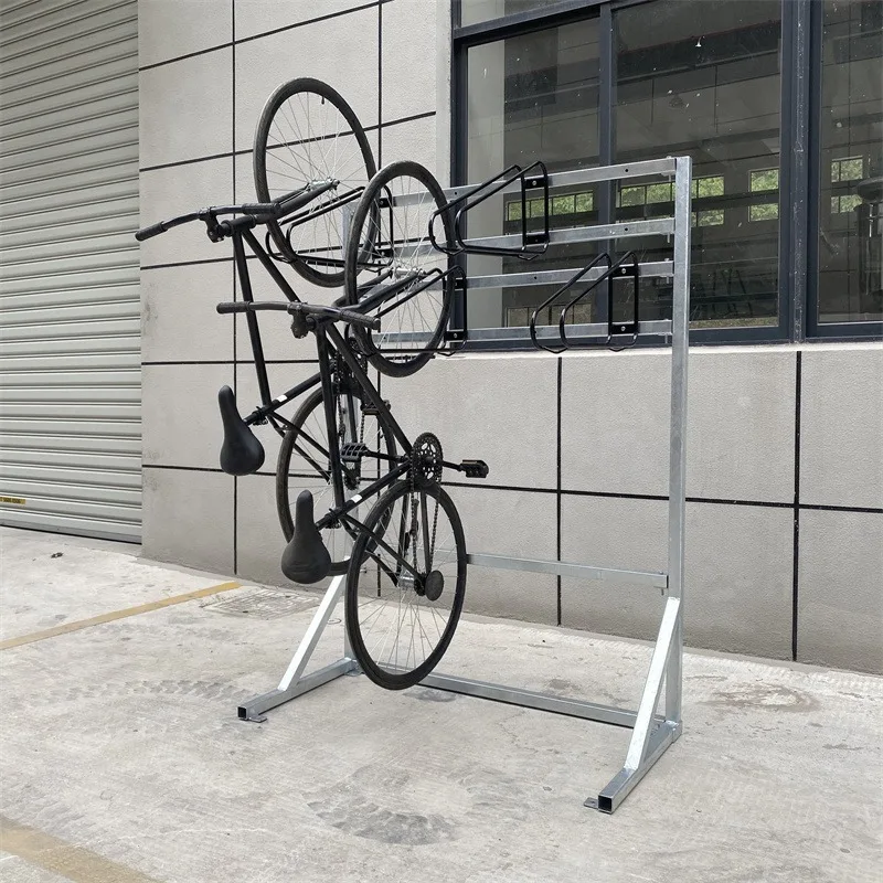 Commercial high-density vertical high-efficiency single-sided independent bicycle bicycle storage rack