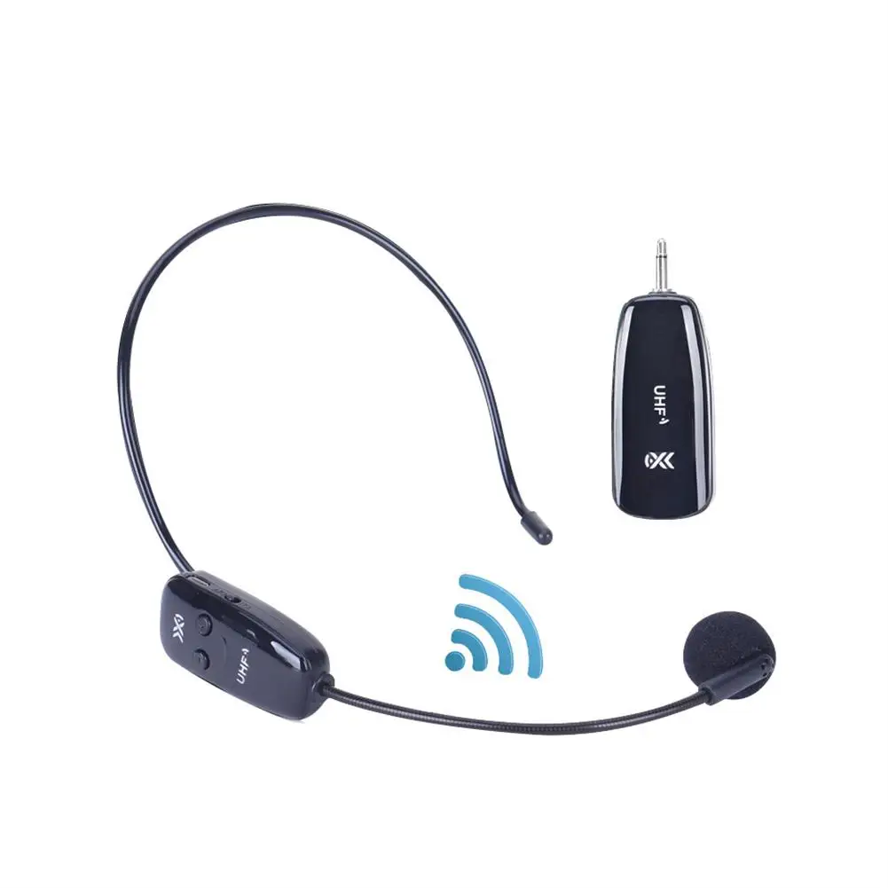 

Wireless Microphone Headset 80M Long Range Hands Free Classroom Microphone For Singing Voice Amplifier Teaching Fitness