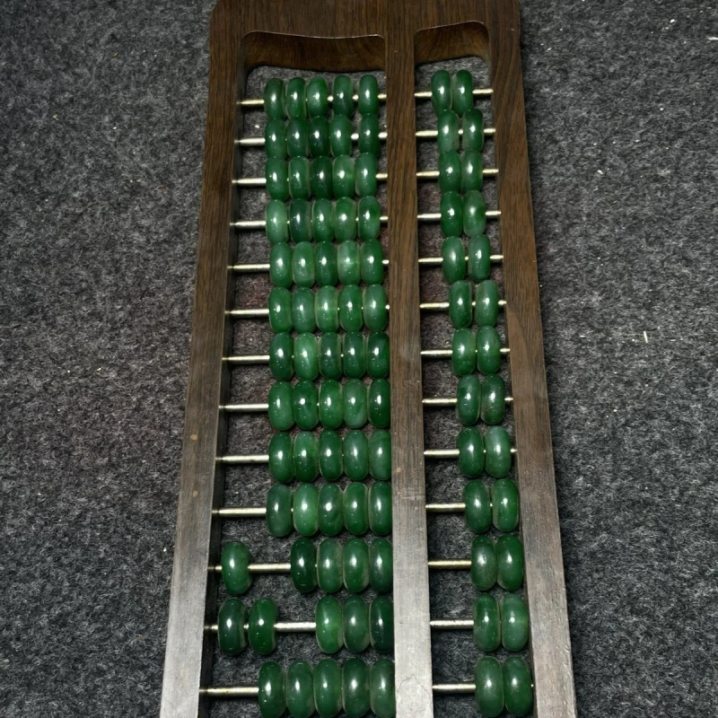 Antique Miscellaneous Items Antique Collection Rosewood Inlaid Silver Dollar Coins Chalcedony Coral Turquoise Abacus Ornaments