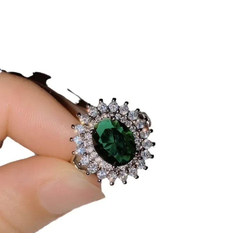 MDL مويسانيتي Styl.الشرق الأوسط الأميرة سوار الزفاف 18K مطلي أقراط الزمرد 4 قطعة مجموعة الزفاف