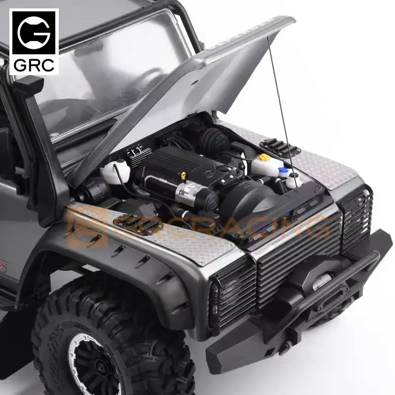 TRX4 real engine decoration parts for 1/10 RC Crawler Car model GRC Land Rover Defender G156ES upgrade accessories