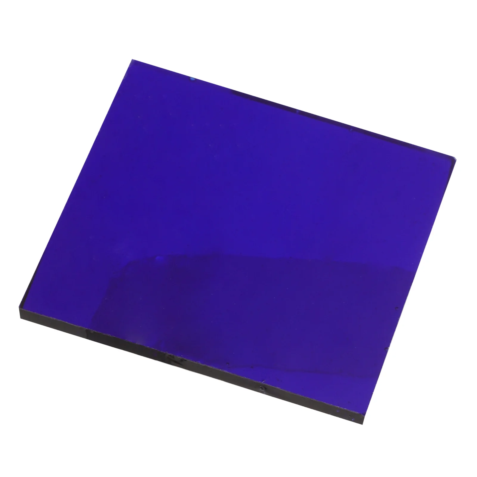 School Physical Supply Cobalt Slide Flame Color Reaction Accessory Labs Experiment Tool Blue Glass Plate