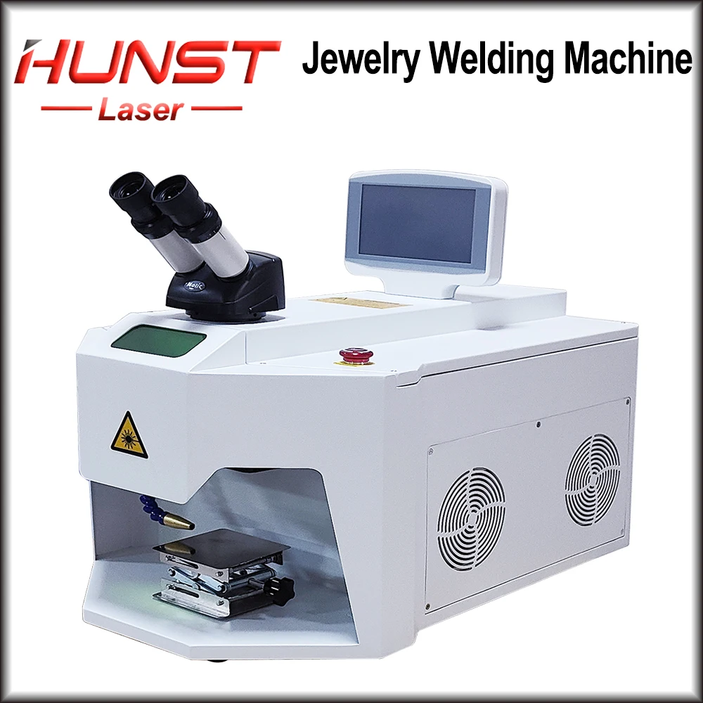 HUNST 200W Jewelry Laser Spot Welding Machine Laser Soldering With HD CCD Microscope for Gold Silver Chain Ring Pendant Denture