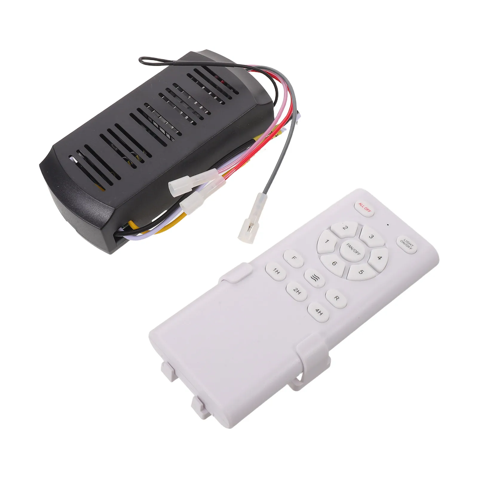 1Set Universal Dc Ceiling Fan Remote Controller Kit 6-Speed Light Control Timing Function Wireless Fan Receiver Replacement