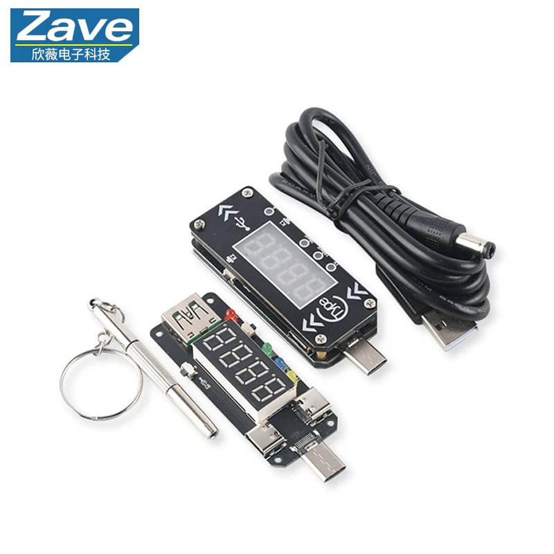 Type-C PD Fast Charging Trigger/Decoy + DC Digital Display Voltage & Current Tester - Full Protocol Support with PPS