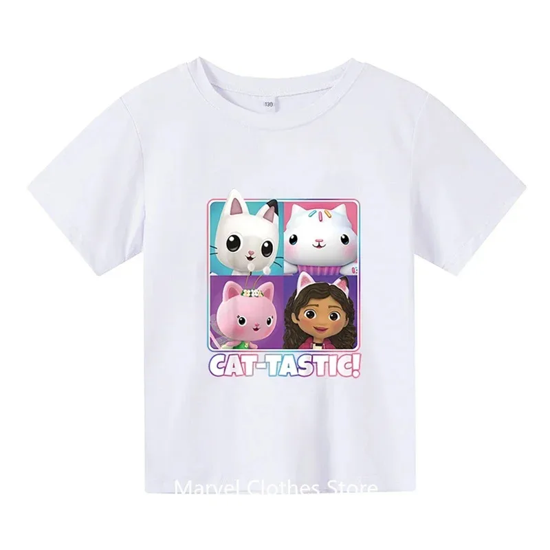 

Anime gabbys Dollhouse tshirt kids print streetwear Boys Girls cute casual fashion oversized T shirt kids tees tops clothing