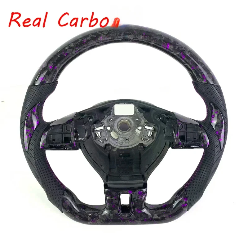 

For Volkswagen Golf GTI MK5-MK8 2003-2009 Customizable LED Carbon Fiber Steering Wheel