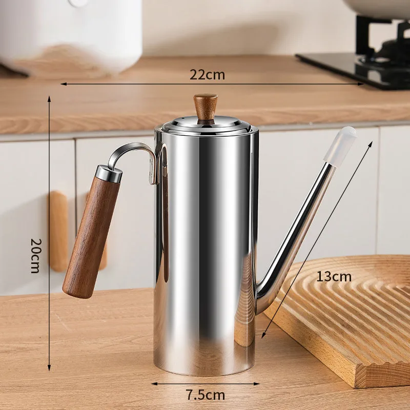 304 Stainless Steel Fuel Dispenser With A Leak Proof Eagle Beak Clasp Food Grade Kitchen And Household No Oil Hanging Sturdy Lid