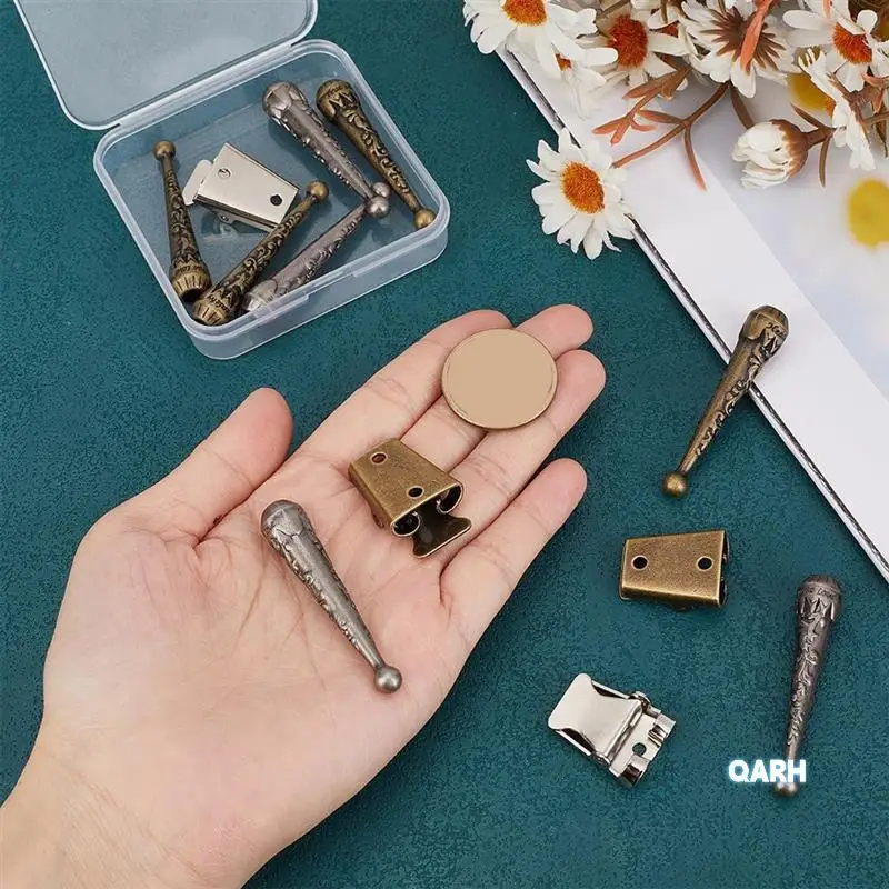 

Bolo Tie Making Kits, Iron Bolo Tie Findings For Bracelet Jewelry Making DIY Craft Clothes Decor