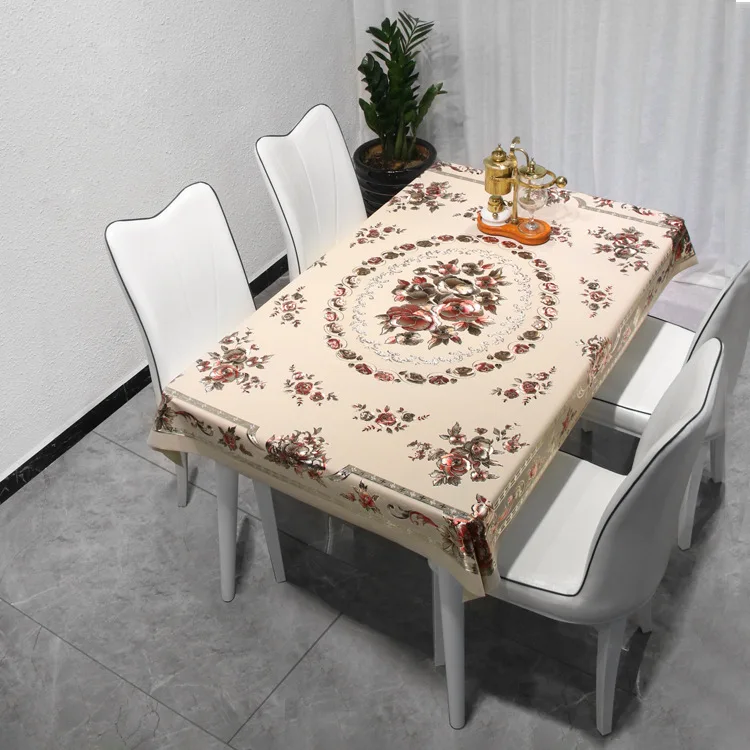 D87 hot stamping tablecloth waterproof and oil-proof tablecloth lace printing stall