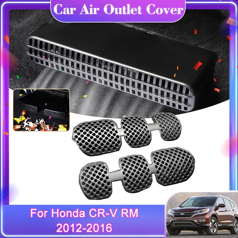 For Honda CR-V CR V CRV RM MK4 2012~2016 Car Air Outlet Conditioner Outlet Cover Under Seat Anti-Clogging Interior Accessories