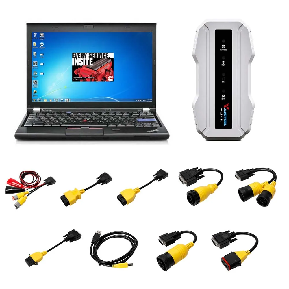 

NEW VDIAGTOOL VCX HD Heavy Duty Truck Diagnostic TOOL Truck Scanner With Lenovo T410 Laptop