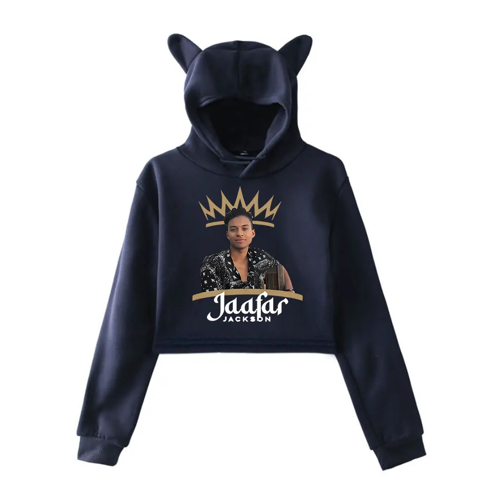 

Jaafar Jackson merch rapper hip hop hooded kawaii cat ear drawstring men/women fashion pullovers
