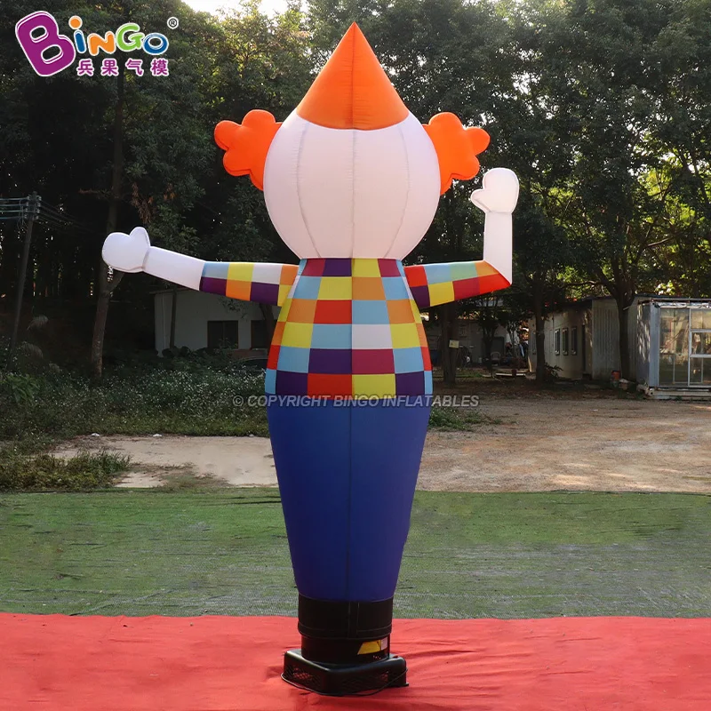 Payaso inflable personalizado de 2,7 m de altura, bailarín de aire para decoración publicitaria, 8,9 pies, divertidos bailarines de cielo, juguetes de tubo para hombre, BG-D0161