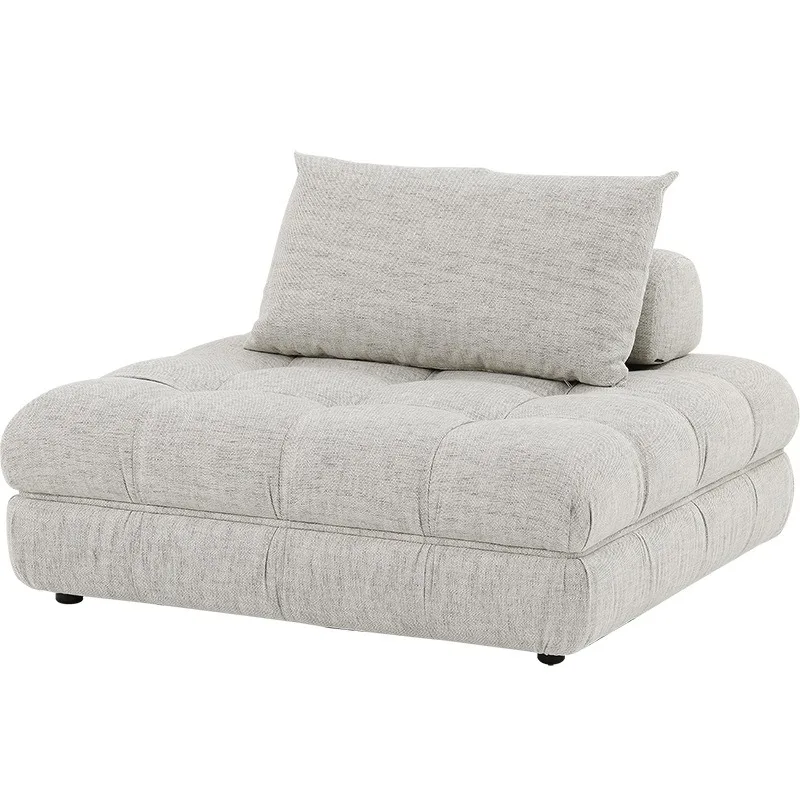 Nordic medieval wabi-sabi wind lamb wool Italian modular combination fabric sofa