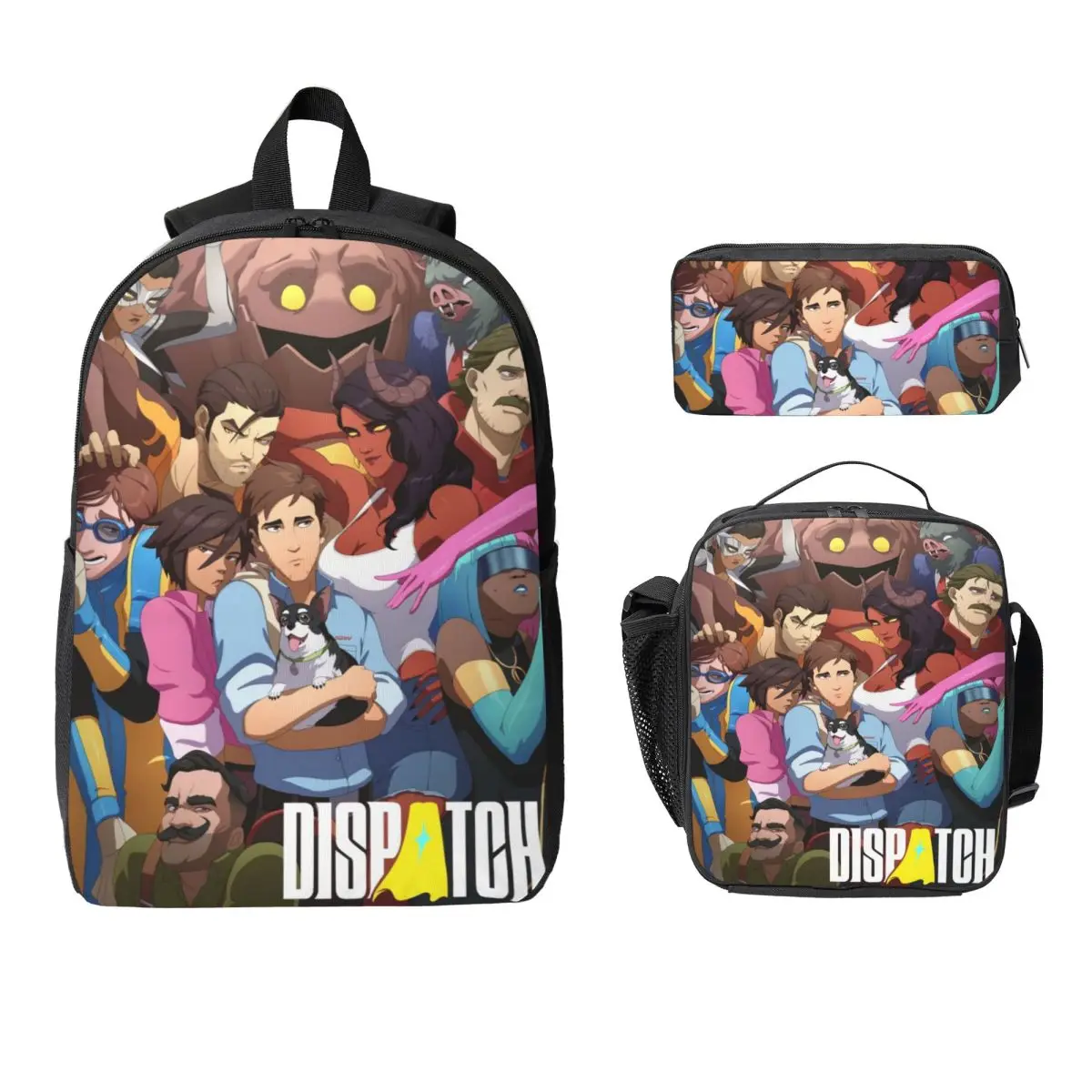 

3 шт., набор школьных сумок для игр, сумки для ручек, наборы рюкзаков с коробкой для обеда для школьников, рюкзак