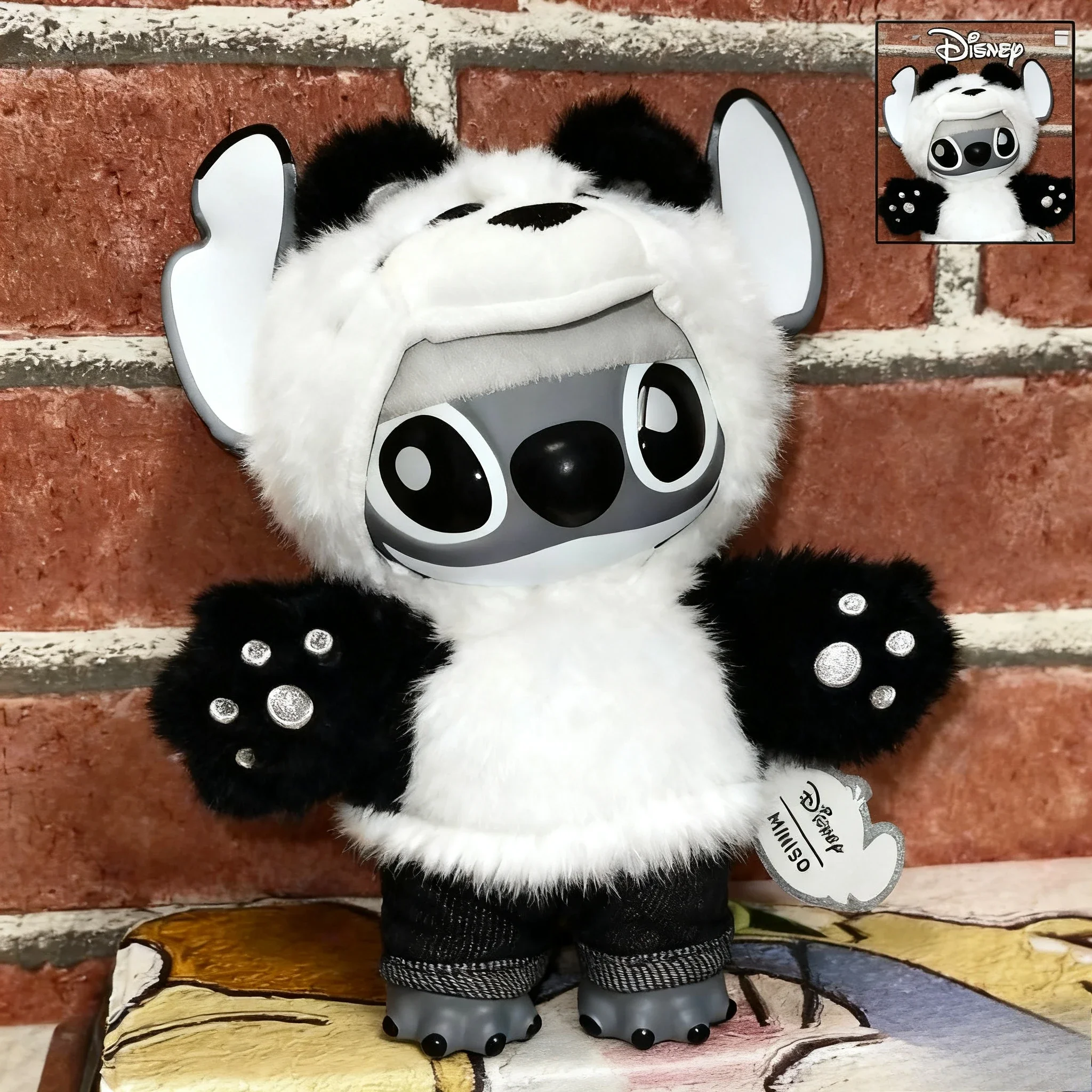 

Disney Stitch Gen z Street Series Панда Виниловое лицо Плюшевые игрушки-куклы Брелок Ограниченная серия Коллекционная слепая коробка Модные игрушки