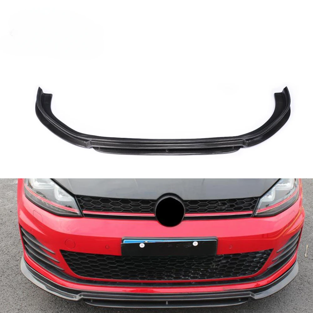 MK7 Carbon Front Bumper Lip for VW GOLF7 GTI R Sport 14UP