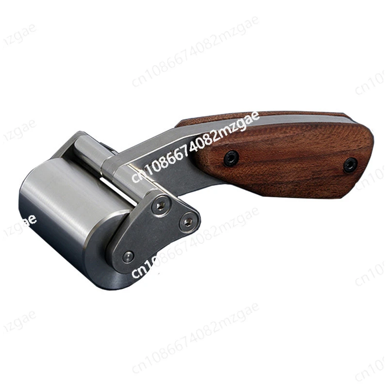 Heavy Duty Stainless Steel Roller Roller DIY Leather Handmade Leather Goods Roller 630g/60mm