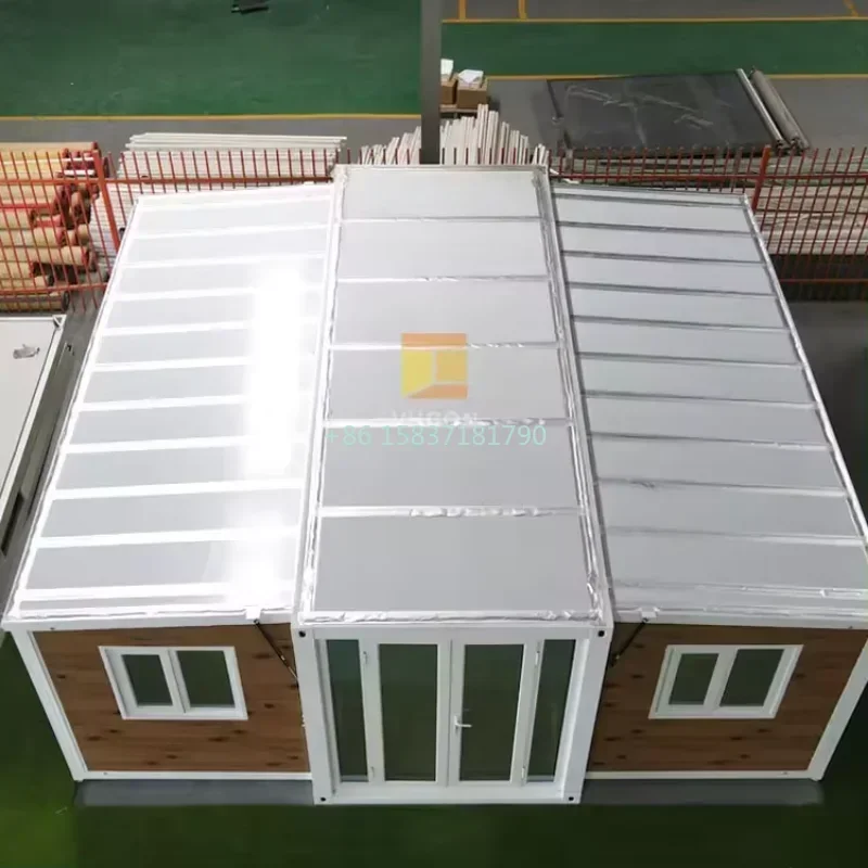Estate Folding Container Houses Prefabricated Expandable House Bedrooms Mobile Home Modular Foldable House Container for Spain