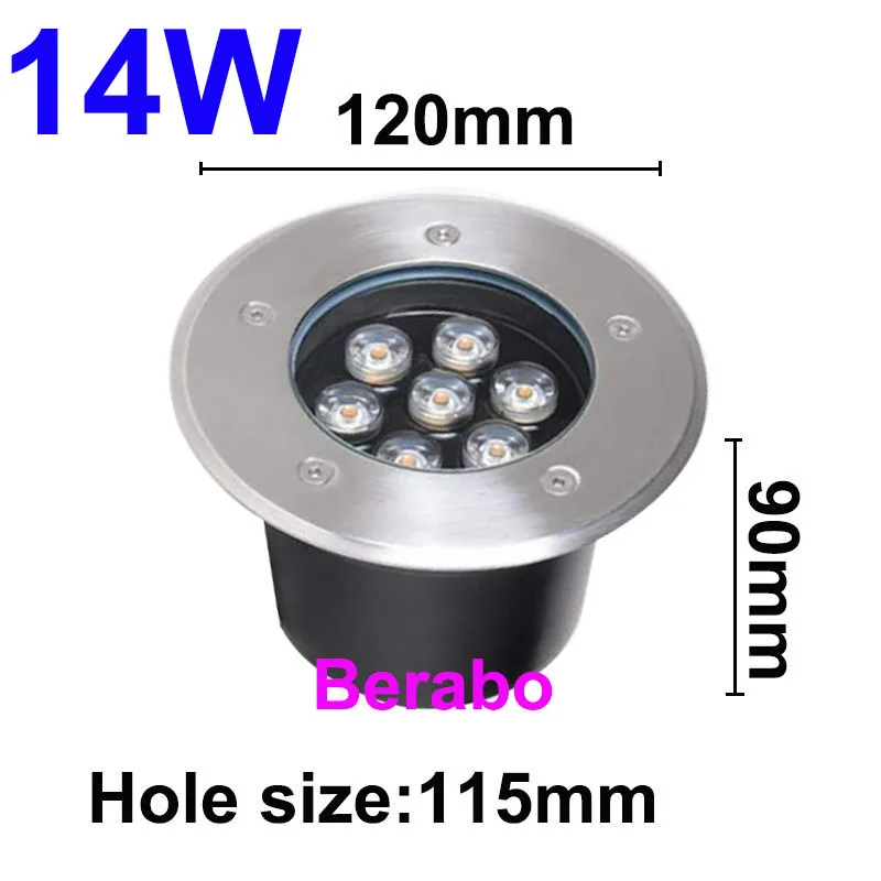 3W 5W 10W 18W Vergraben Garten Weg Spot Einbau Unterirdischen Licht AC220V110VDC12V IP68 Wasserdichte Led garten Unterirdischen Lampen – Detail 12