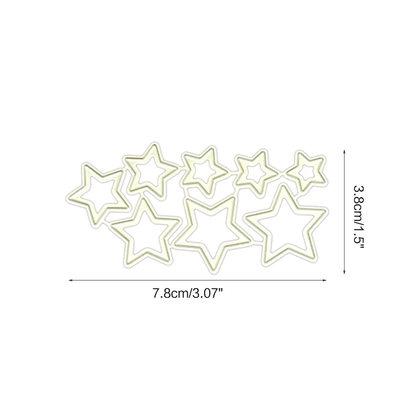 Sterren metalen stansmessen stencil scrapbooking diy album stempel papieren kaart