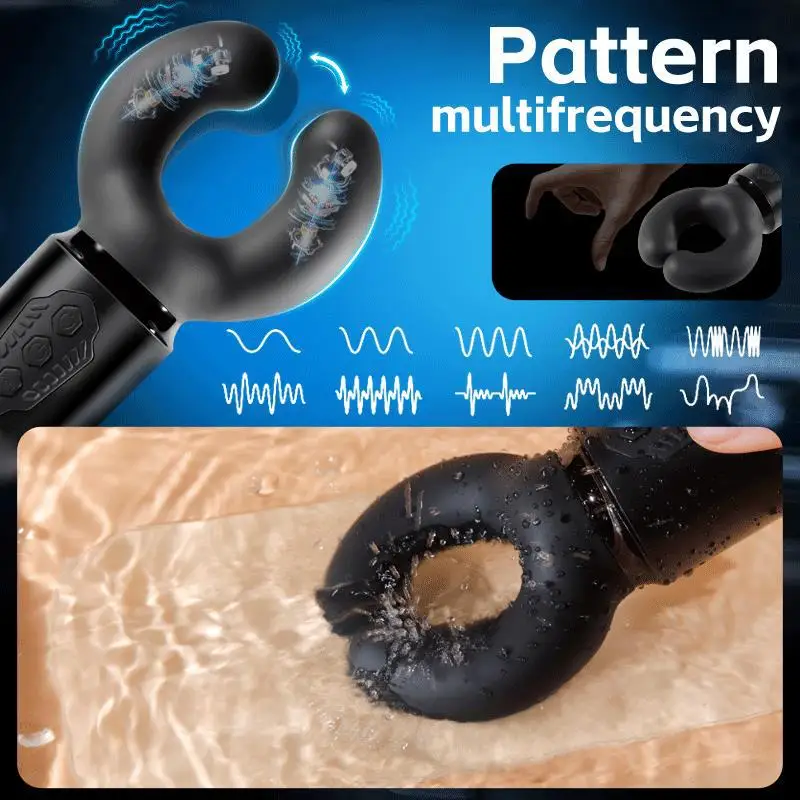 Penistraining Vibrator Verboden Massagestimulator Penisoefening Aanhoudende Masturbator 10-frequentie vibrerend seksspeeltje